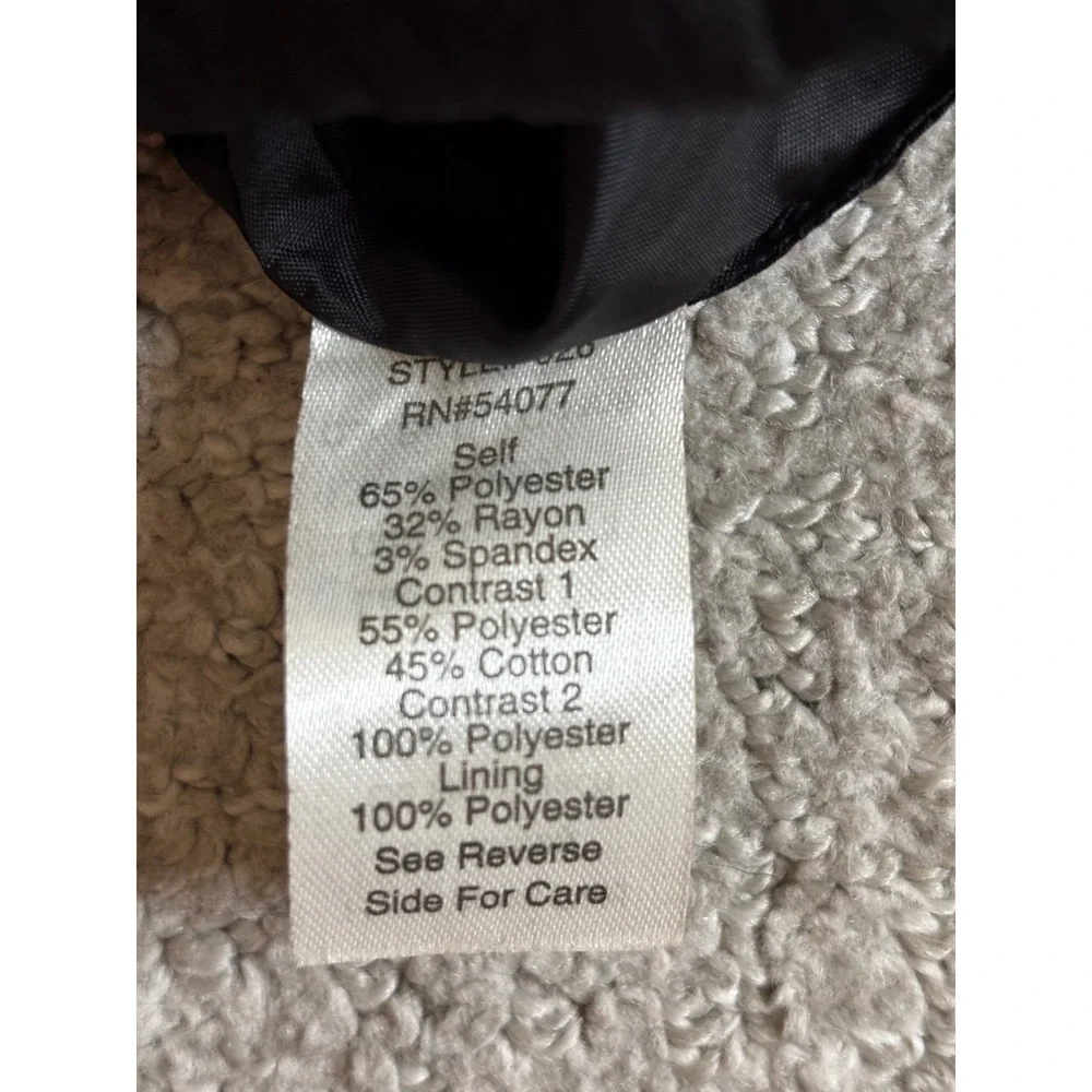Cabi Mini Skirt XS Black Mixed Media Quilted Wrap Front Button Detail